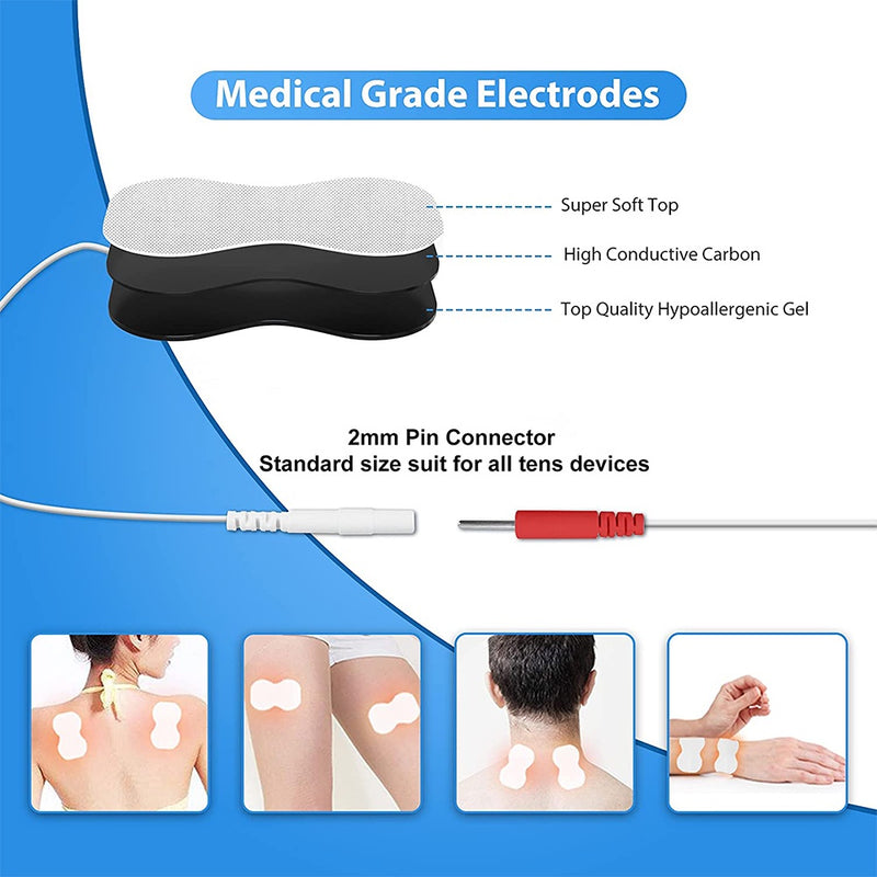 Tens Unit 25 Modes 50 Intensity Electric Stimulation Massager Muscle EMS Therapy Body Pain Relief Tool Health Care Machine
