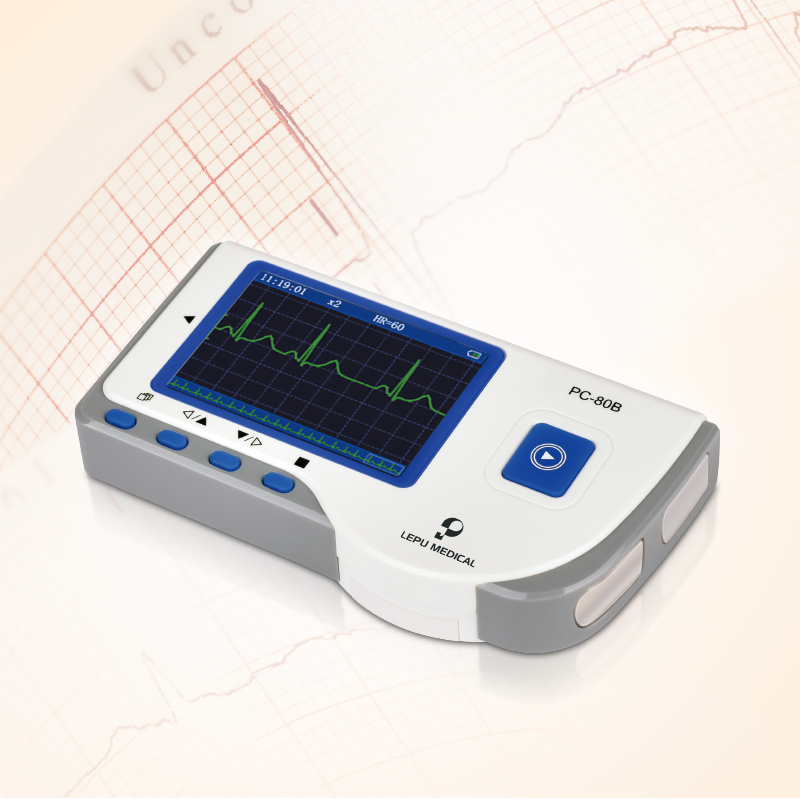 Portable ECG Monitor Lepu PC-80B Handheld Heart Rate Monitor Household ...