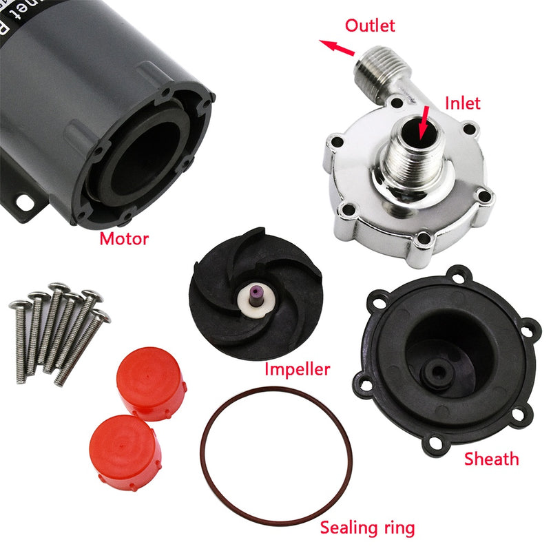 Bomba de agua magnética para elaboración de cerveza casera MP-15RM, 220 V, acero inoxidable 304 de grado alimenticio, alta temperatura, 1/2 BSPT/NPT