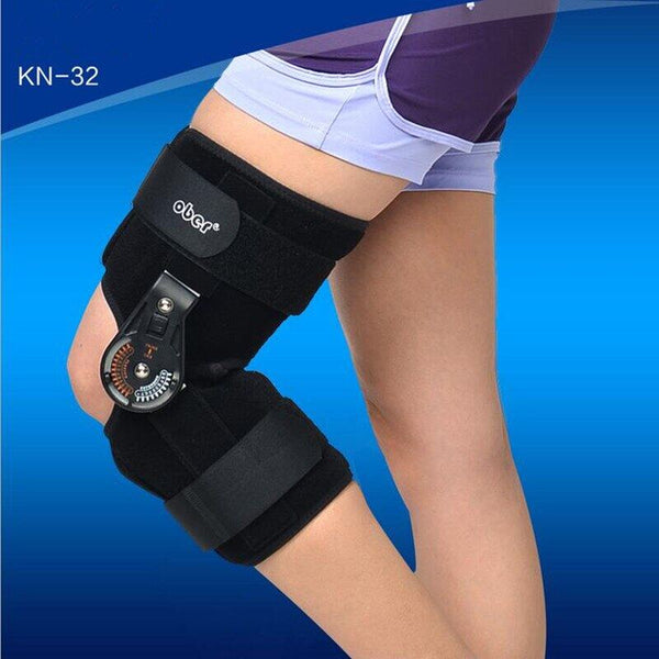 Soporte de ligamento para lesiones deportivas, órtesis de rodilla con bisagras ajustables, férula ortopédica, osteoartritis, almohadillas para el dolor de rodilla OBER