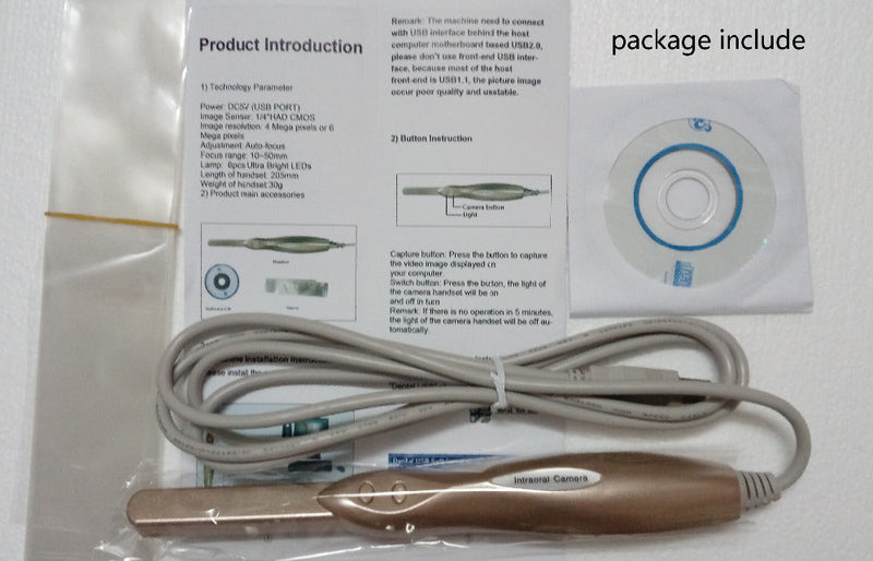 Caméra intra-orale de dentiste, caméra intra-orale USB, Endoscope, séance Photo