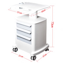 Carrito multifuncional para salón de belleza con cajones de 3 niveles, carrito de peluquería resistente, carrito rodante para uso médico y de peluquería, ideal para estudios de cosmética y centros de cuidado de la piel.