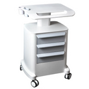 Carrito multifuncional para salón de belleza con cajones de 3 niveles, carrito de peluquería resistente, carrito rodante para uso médico y de peluquería, ideal para estudios de cosmética y centros de cuidado de la piel.