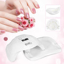 54W 태양 x UV LED 네일 램프 건조기 매니큐어 기계 36 LED 네일 건조기 램프 네일 젤 폴란드어 건조 경화 스마트 센서