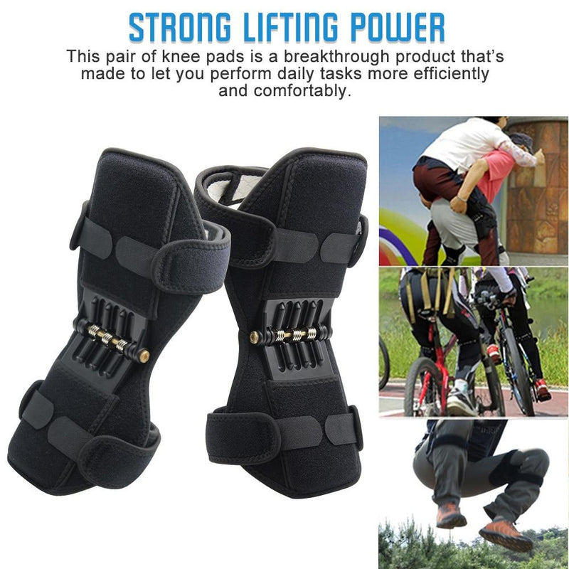 Breathable Non-slip Joint Support Knee Pads Powerful Rebound Spring Force Knee Booster Power Knee Pads Care Tool