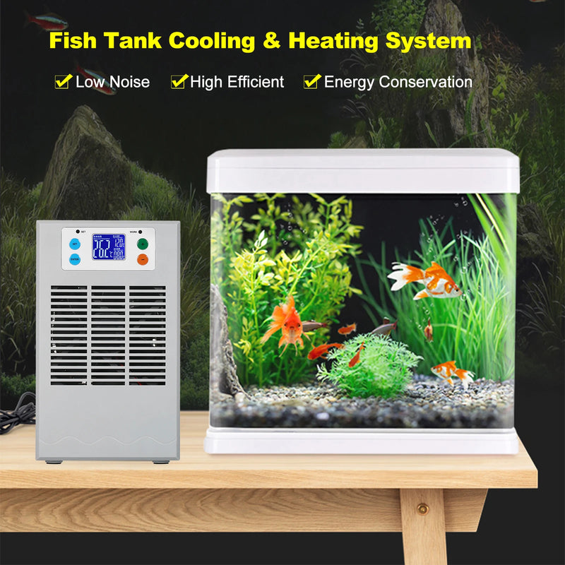 Aquecedor e resfriador de água para aquário, 100w, 30l/70w, 20l, pequeno, tanque de peixes, semicondutor, sistema eletrônico de resfriamento e aquecimento