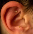 100pcs滅菌耳プレス針EAN耳鍼治療針耳介鍼マッサージ耳針1箱刺激マッサージ器