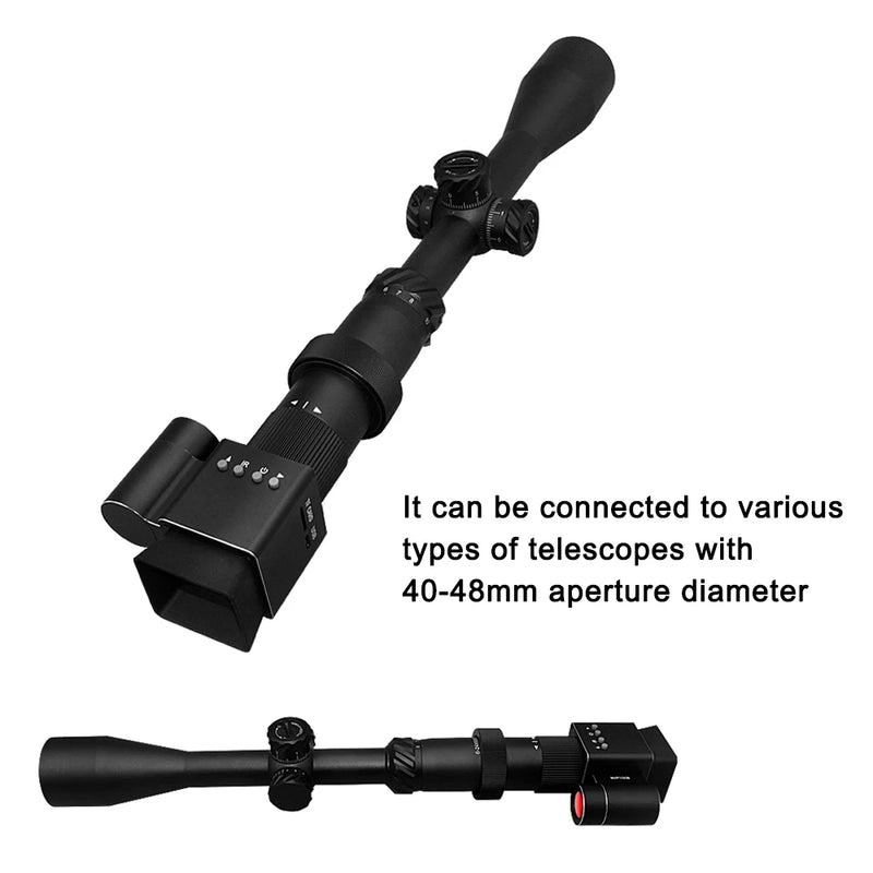 Perangkat Teleskop Penglihatan Malam 1080P Penggunaan Malam Hari 350M Perekaman Foto Kamera Vedio Digital Inframerah untuk Berburu