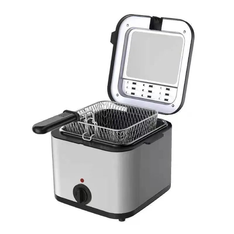 110V/220V Electric Deep Fryer 2.5L Deep Frying Pan Heating Oil Pot French Fires Fried Chicken Machine 1000W