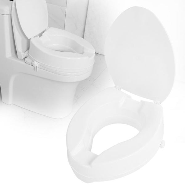 10cm Portable Readed Toilet Seat Quovated Toilet Seat Riser Removable Support Support Assists Colast Warryly
