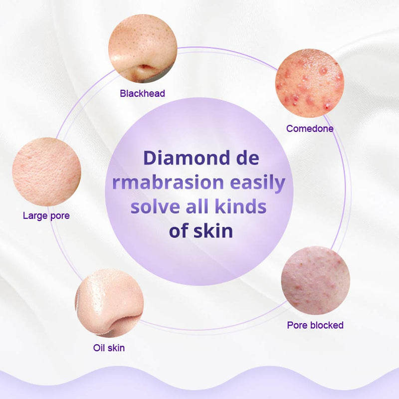 3 in 1 Diamond Microdermabrasion Dermabrasion Blackhead Removal Machine w/Vacuum & Spray for Skin Care Home Use Device