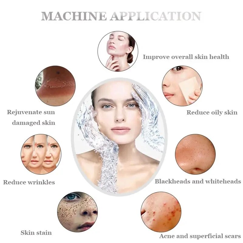 Máquina de dermoabrasión con diamante para el cuidado de la piel hidrafacial 14 en 1, chorro de agua, máquina de dermoabrasión por hidra Facial, SPA, salón de belleza