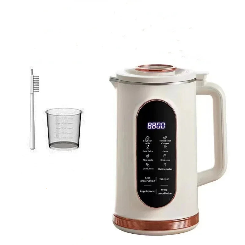 Máquina de leite de soja multifuncional, 220v, 110v, 0,8l, 1,2l, espremedor de parede, fabricante de leite de soja, liquidificador portátil, chaleira de água