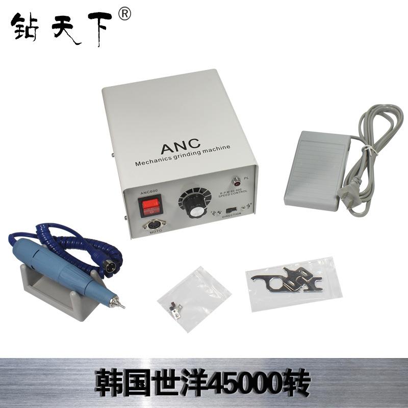 Powerful ANC600 model 80W SH37L M45 45000rpm Motor Handpiece Electric Polishing Micromotor for Manicure Drill Dental Lab Nail drill