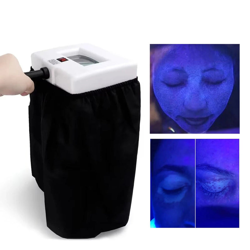 UV Analyzer Wood Lamp Facial Skin Testing Examination Magnifying ...