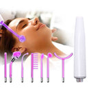 Darsonval 7-in-1-Hochfrequenz-Elektrodenstab mit Neon-Elektrotherapie-Glasrohr, Akne-Flecken-Entferner, Heim-Spa, Schönheitsgerät, Gesichtstherapie-Stab