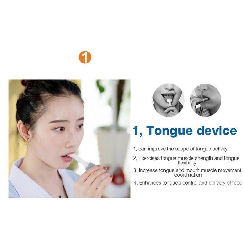 לשון רפואית לשיקום שיקום מוצץ מכשיר לשון דיספגיה שפה מחסומים הפה שריר הדרכה התקן