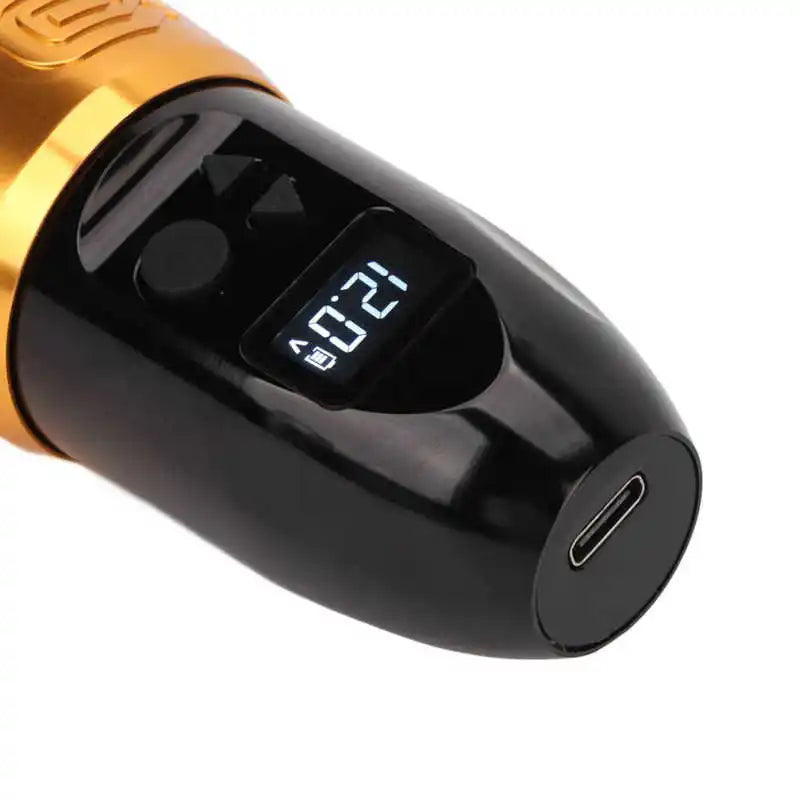 2 1 2400mAh 무선 문신 기계 펜 커넥터 영구 문신 펜과 충전식 USB 마이크로 블레이드 문신 기계