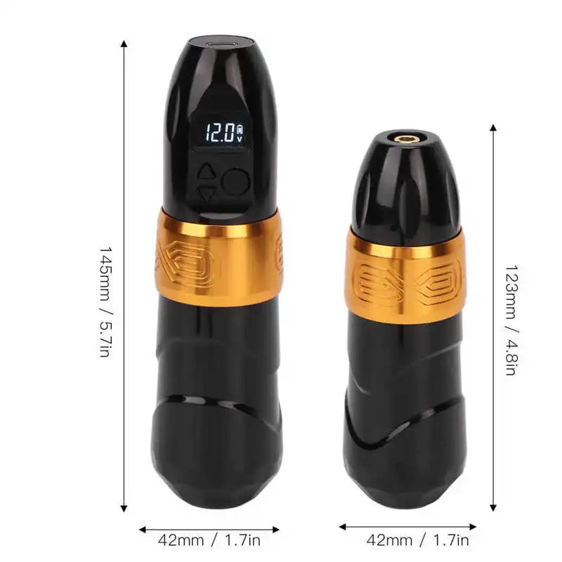 2 in 1 2400mAh Kablosuz Dövme Makinesi Kalemi Şarj Edilebilir USB Microblading Dövme Makinesi Konektörü ile Kalıcı Dövme Kalemi