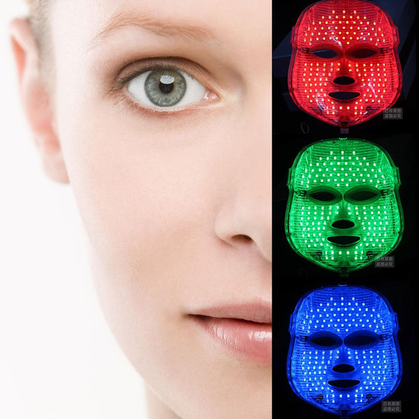 직업적인 새로운 지도된 가면 아름다움 장치 파란 빛 녹색 빛과 빨간 치료 효과적인 얼굴 관리 개인적인 사용