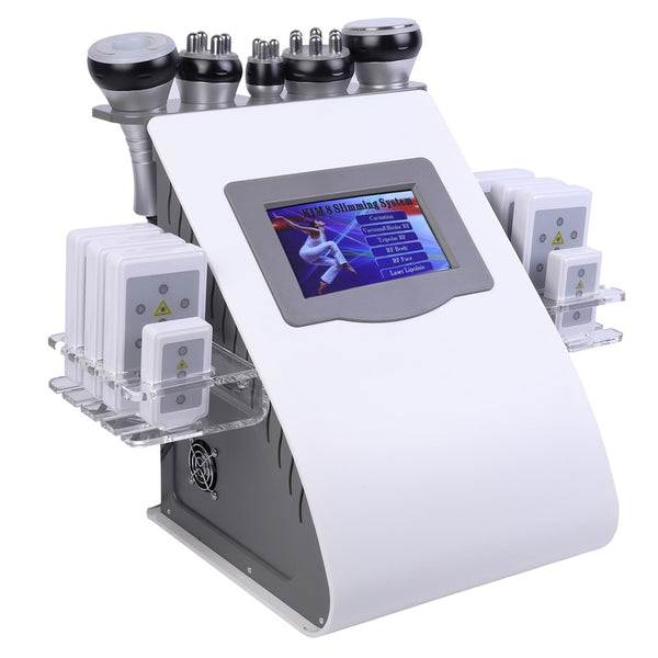 Machine de Cavitation par liposuccion ultrasonique 6 en 1, Laser sous vide radiofréquence RF 40K Cavi Lipo amincissant pour Spa