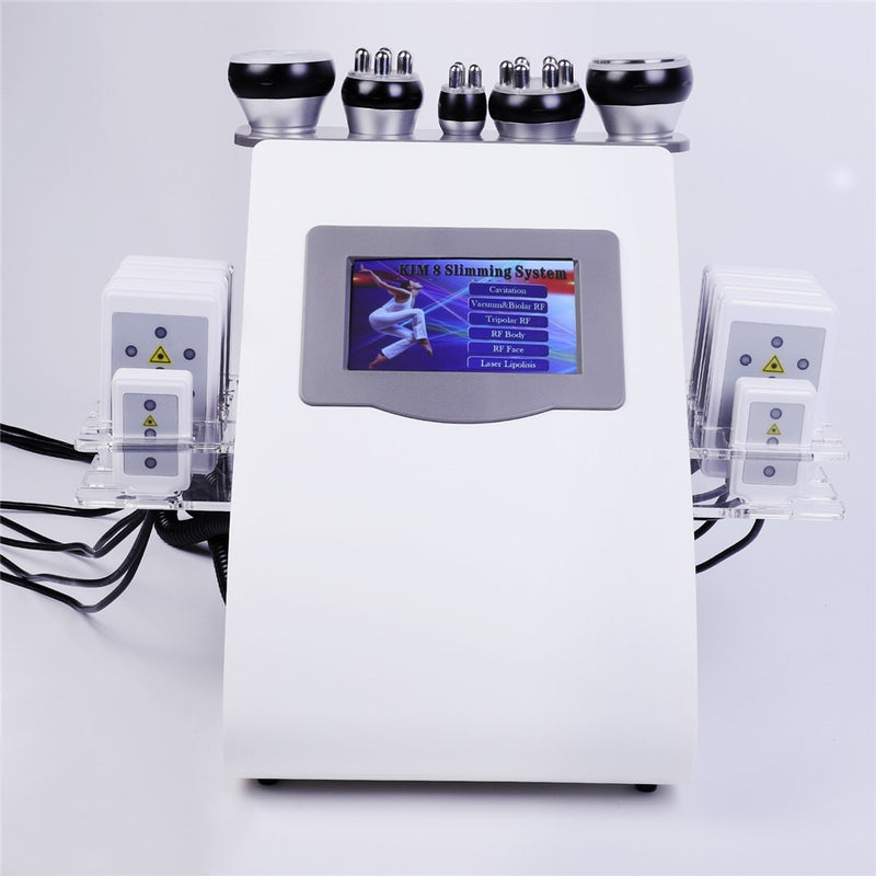 6 в 1 вакуумний лазер радіочастотний RF 40K Cavi Lipo ультразвукова ліпосакція кавітаційна машина для схуднення для спа