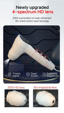 HD Digital Hudanalysator Professionell hårbottenkameradetektor hårsäcksolja Fukttestenhet 15 tums hudtestare