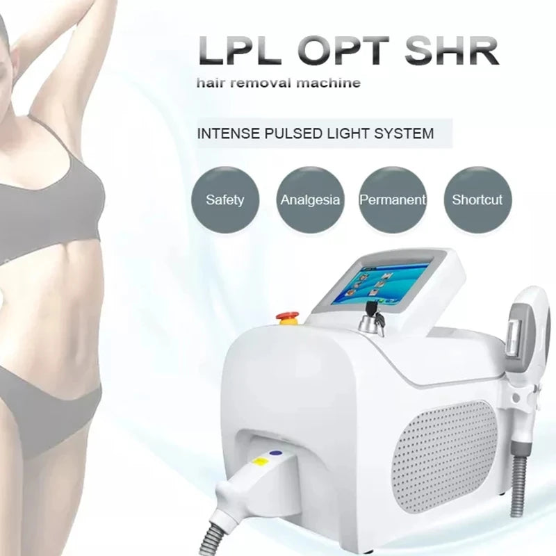 Hårborttagningsmaskin OPT Ipl Hårborttagning Laser Epilator Smärtfri hud Skönhetssalong Bärbar Laser Epilator för män