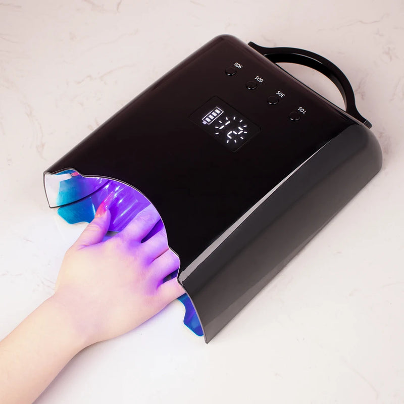 Secador de uñas de Color degradado, 78W, recargable, las mejores lámparas LED profesionales para secado de uñas UV, lámpara de uñas Led UV inalámbrica, novedad de 2023