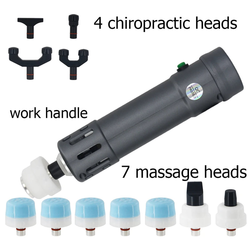 2023 novas ferramentas de quiropraxia por ondas de choque 2 em 1 profissional máquina de terapia por ondas de choque esportes alívio da dor massageador muscular