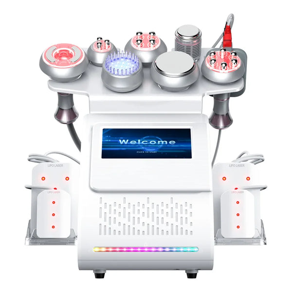 Najnowsza maszyna do odchudzania ultradźwiękowego 9 w 1 80k z kawitacją ultradźwiękową RF Laser Odpowiednia maszyna do rzeźbienia ciała