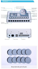موجة الروسية العضلات الكهربائية تحفيز الجسم آلة تدليك العضلات تحفيز مايكرو الحالية الكهربائية آلة رفع الثدي
