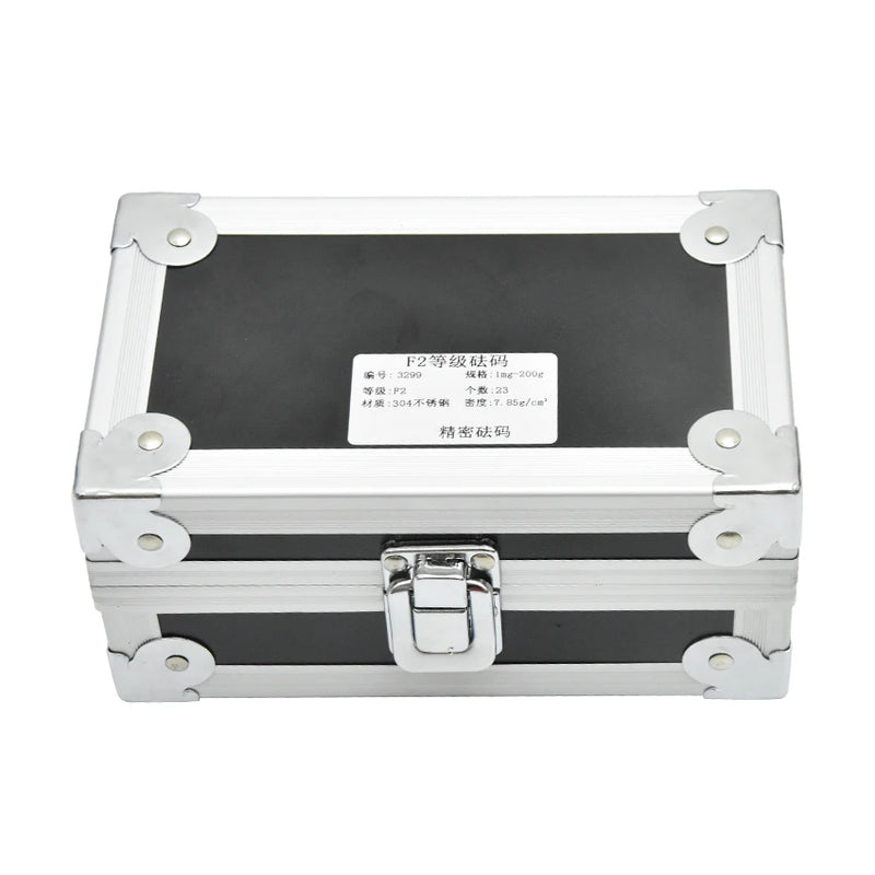 23pcs 1mg-200g Stainless Steel Digital Scale Calibration Lab Weights ...