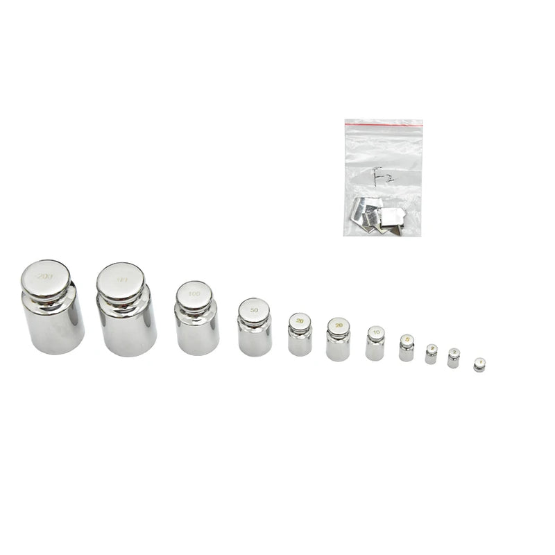 23pcs 1mg-200g Stainless Steel Digital Scale Calibration Lab Weights ...
