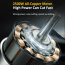 Serra de mesa para carpintaria 2500W Tampo de mesa de aço inoxidável atualizado com régua angular e suporte ajustável Ângulo de 180 ° ajustável