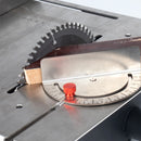 Serra de mesa para carpintaria 2500W Tampo de mesa de aço inoxidável atualizado com régua angular e suporte ajustável Ângulo de 180 ° ajustável