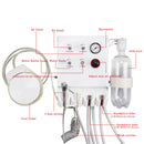 وحدة توربينات الأسنان المحمولة تعمل مع شفط ضعيف معدات طب الأسنان وحدة الهواء 2 قبضة أنابيب 3 طريقة حقنة تبييض الأسنان