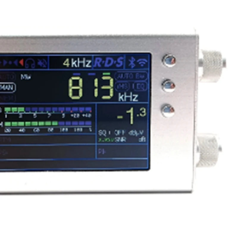 Récepteur Radio TEF6686 FM/MW/ondes courtes HF/LW de 2e génération, micrologiciel V1.18, écran LCD 3.2 pouces + boîtier métallique + haut-parleur