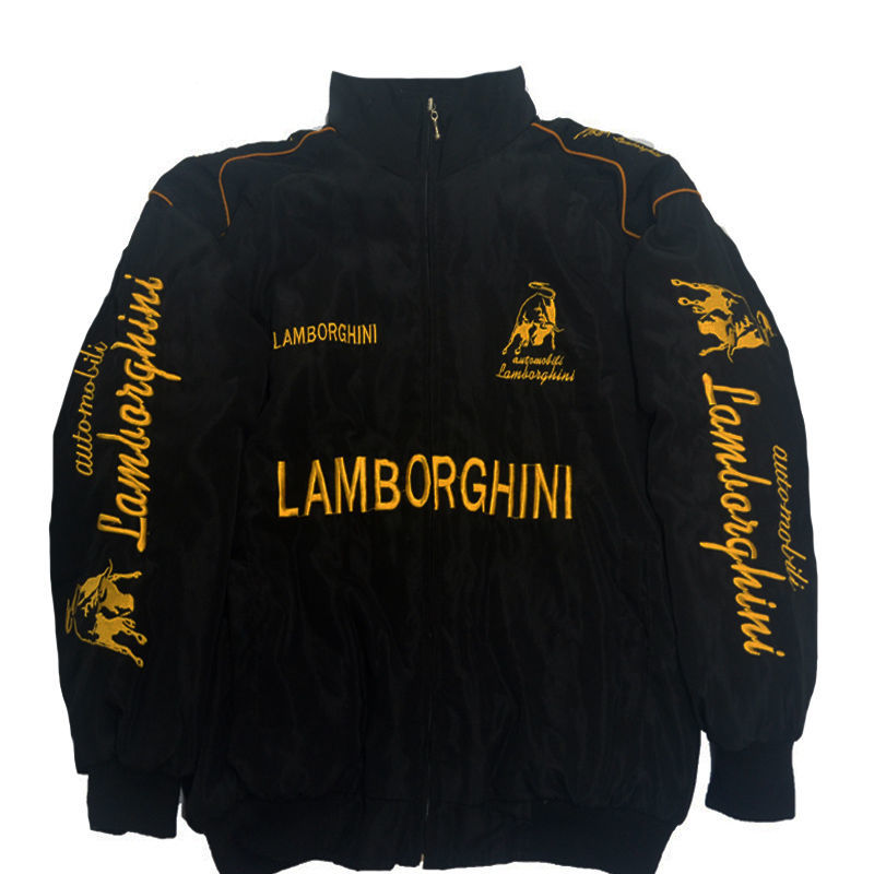 F1 Racing Jacket LAMBORGHINI Advertising Racing Team Jacket Embroidery ...
