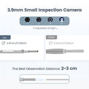 Otoskop USB 3.9mm TESLONG MS450 dengan Skop Telinga Kamera Pemeriksaan Telinga Paparan 4.5 Inci dengan 6 LED Endoskop Telinga HD 1.0MP Dengan 2500AMH