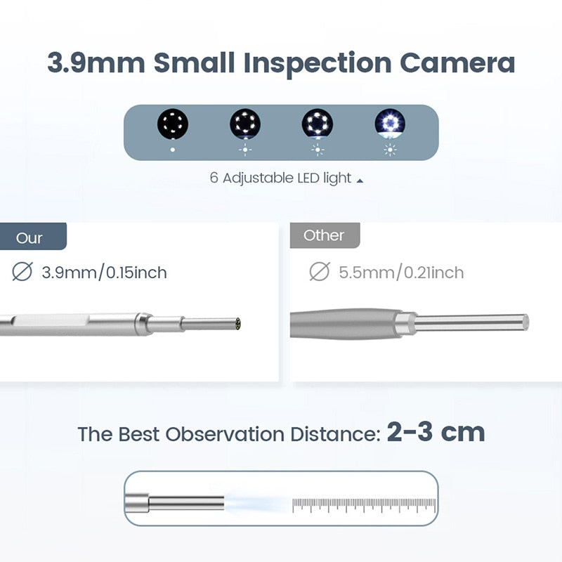 Rotek Endoscope, Caméra d'inspection WiFi sans Fil Longueur Focale