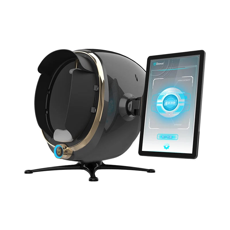 3D Hudvård Ansiktsanalysator Monitor Maskin Magic Mirror Bärbar Testning Engelsk Detektor Ansiktskamera Testanalys Nyaste