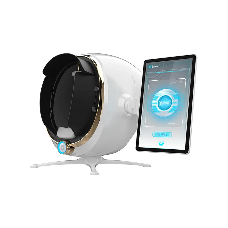 3D Cilt Bakımı Yüz Analiz Cihazı Monitör Makinesi Sihirli Ayna Taşınabilir Test İngilizce Dedektörü Yüz Kamera Test Analizi Yeni