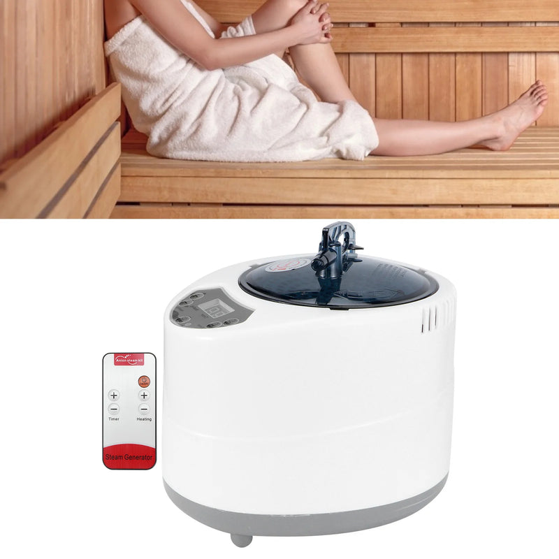 Generatore di vapore per sauna spa 3L 1500W per tenda spa Terapia del corpo Macchina per fumigazione Terapia a vapore domestica Spina UE 220V
