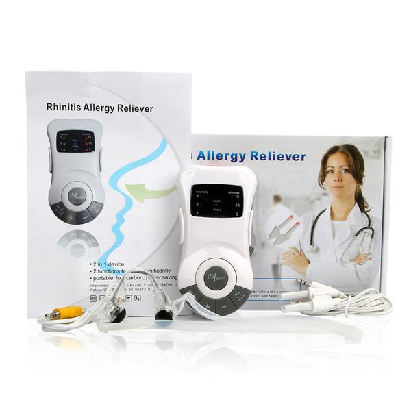 Original Rhinitis Therapy Machine Allergy Reliever Low Frequency Laser Hayfever Sinusitis Treatment Device Nose Care