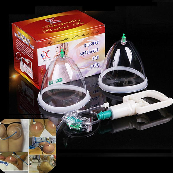 VamsLuna Bomba de aumento de seios e nádegas, aspiração de vácuo, ventosa, dispositivo de terapia de sucção