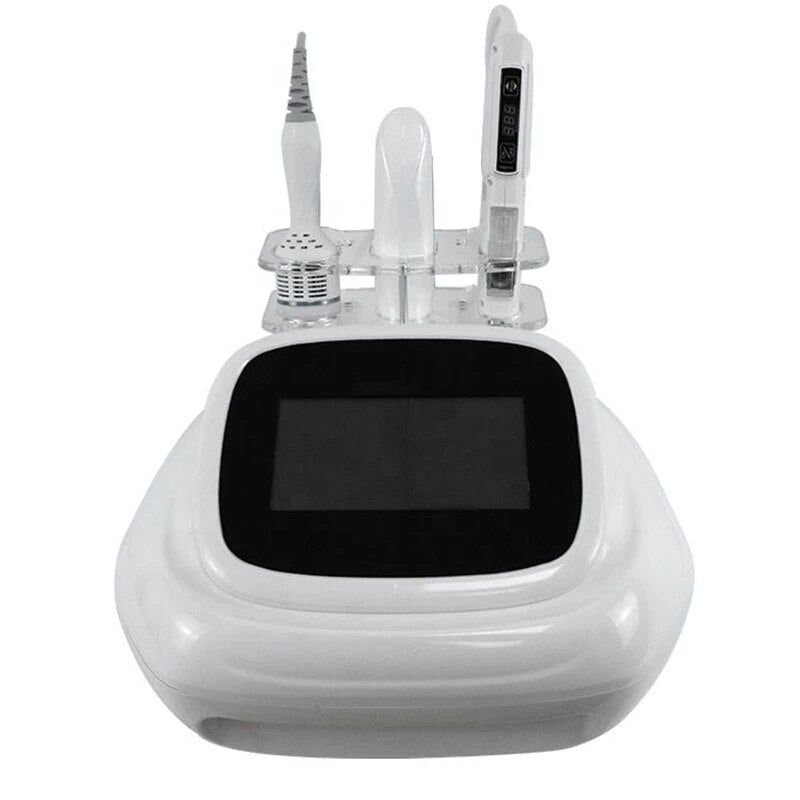 40.68 RF Skin Tightening Vmax Face Lift Needle Free Mesotherapy EMS Skin Rejuvenation Cold Hammer Facial Machine
