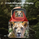 40MP 2.5K 赤外線望遠鏡デジタル暗視単眼 984 フィート暗視距離 6X 光学倍率 8X デジタルズーム