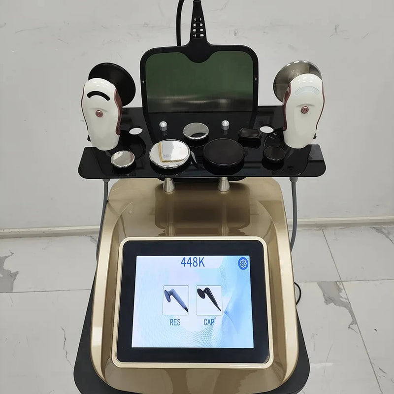 448khz Cet Ret Tecar Therapy Equipment Diathermy Body Shaping Slimming Fat Reduction Massage Weight Loss Machine