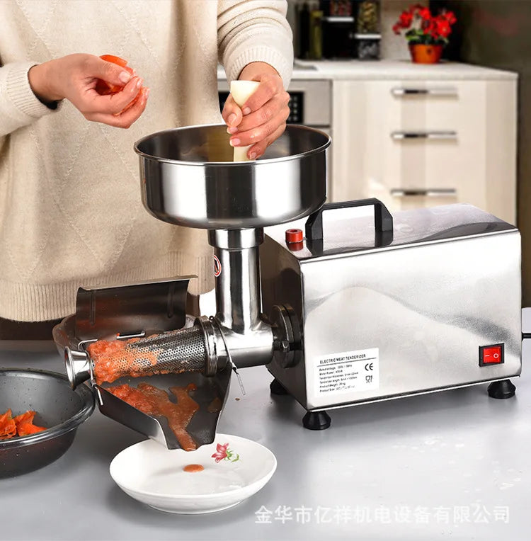 450W dżem elektryczny dżem owocowy prasa sitko komercyjne sitko do żywności urządzenie do robienia sosu narzędzie do frezowania pomidorów ze stali nierdzewnej